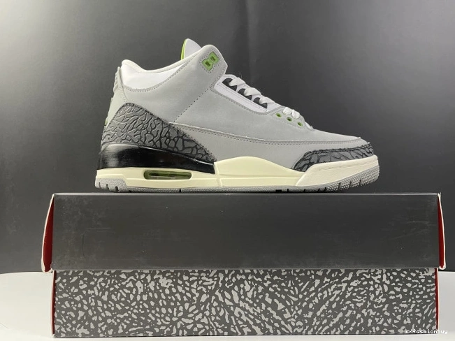 Retro Air 136064-006 Jordan 3 Chlorophyll 0907